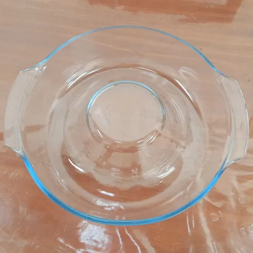 Forma de vidro para bolo/pudim