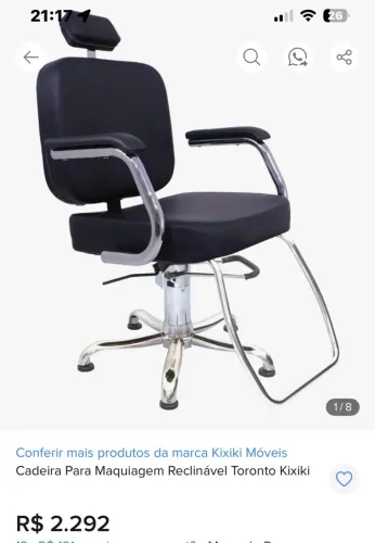 Cadeiras Reclináveis Salão de Beleza