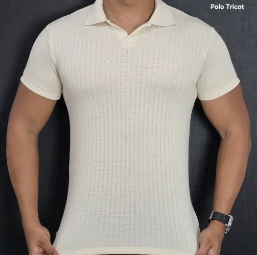 Camisa Polo tricot -ck jeans - outono inverno