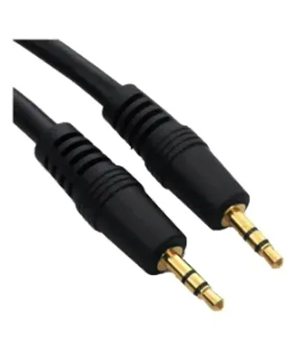 Cabo Auxiliar P2 + P2 Plug Preto 1.5 m