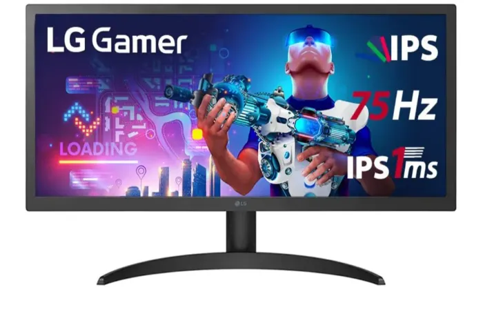 Monitor Gamer LG 25.7" UltraWide Full HD 75Hz 1ms Preto 26WQ500-B.AWZM