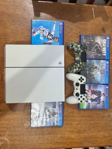 Console Playstation 4 Ps4 Fat Branco (Usado) + MacBook Air 2013