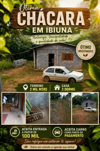 Vendo Terreno e Chácaras em Ibiuna