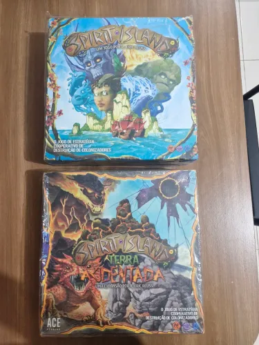 Spirit island completo com 3 expansões, insert 3d