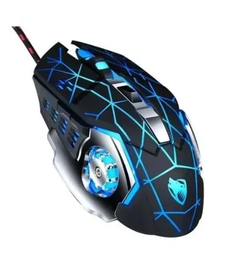 Mouse Gamer 6 Botões 3200dpi Com led Rgb Usb T-Wolf