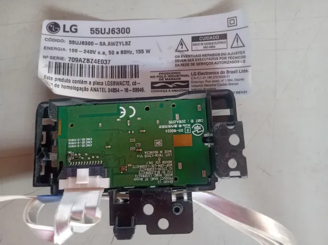 Placas tv LG 55uj6300 tela trincada