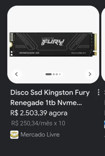 SSD nvme de 1 tera 