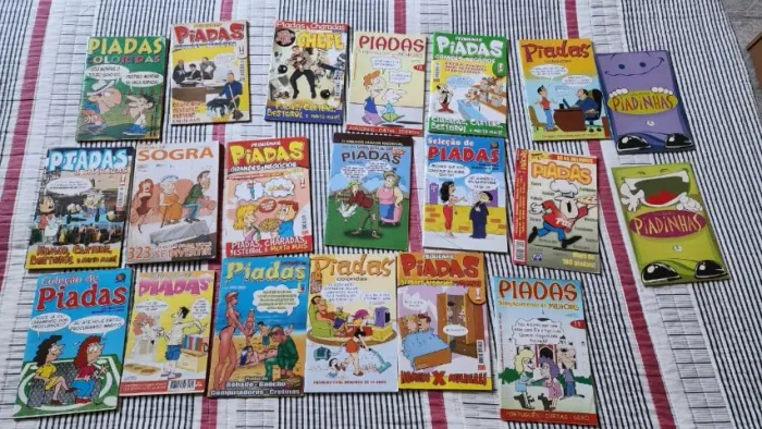 Lote com 20 Revistas de Humor e Piadas (Editoras variadas)