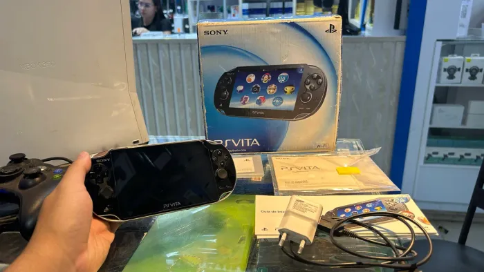 Ps Vita 10Bloqueado Loja Física Garantia Parcelo Troco 128Gb Caixa