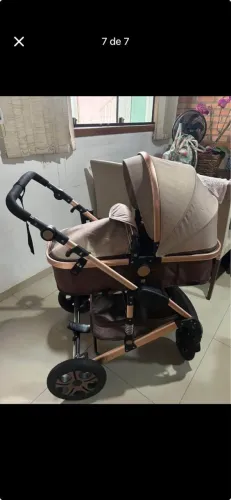 Carrinho de bebê+bebê conforto de luxo!