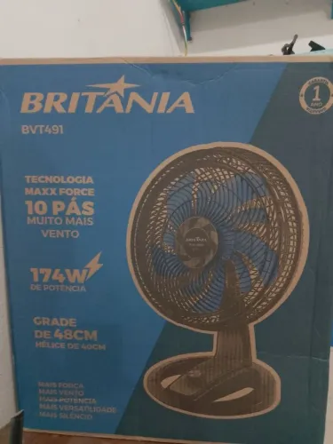 VENTILADOR BRITÂNIA 48CM - NOVO