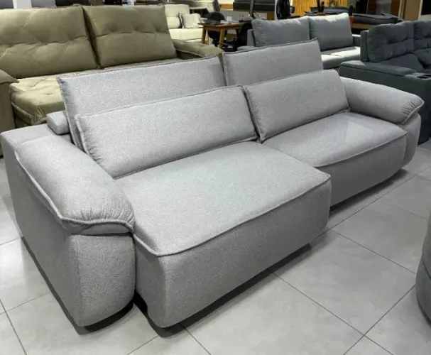 Sofá Retrátil e Reclinável Serrano 2,50m Linho - Gralha Azul