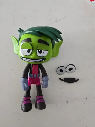 Boneco mutano teean titans go! Muda a expressão. Articulado. Mattel. 2017