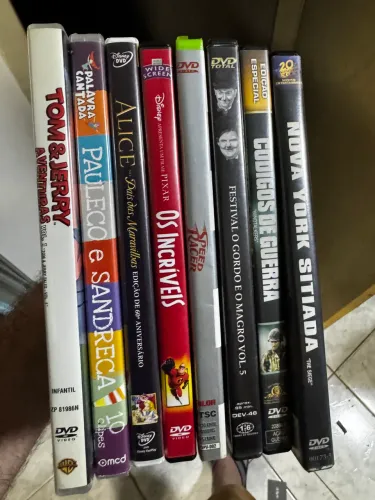 Lote de filmes em DVDs