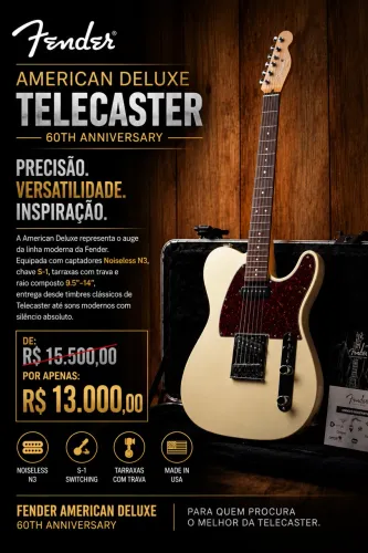 Vendo Fender Telecaster American Deluxe (USA) - 60th Anniversary