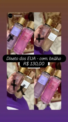 Body Splash - Victoria Secret - com brilho