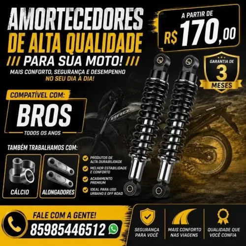 AMORTECEDOR BROS ORIGINAL HONDA COM O CALCO 