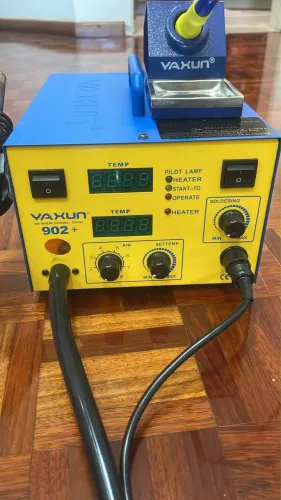 Estação de Retrabalho Yaxun 902+ Ar Quente + Ferro de Solda - Excelente Estado