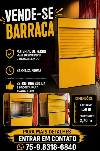 Barraca de lanche de ferro