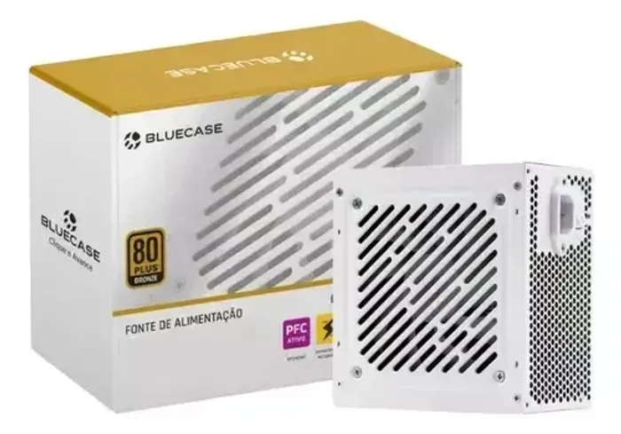Loja FH - Fonte de Alimentação | Bluecase | 400W | 80 Plus Bronze | PFC Ativo | Branco