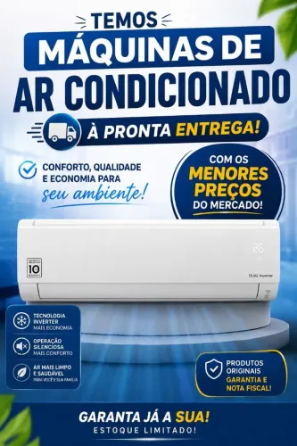 Ar condicionado inverter novos de qualquer marcas.