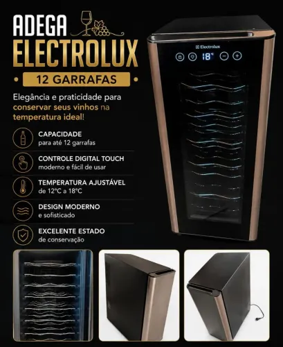 Adega Electrolux 12 Garrafas