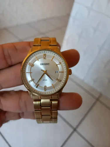 RELÓGIO ORIENT ORIGINAL DOURADO MASCULINO SÓ RS 220 REAIS 