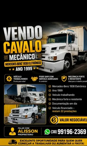 Vendo cavalo mecânico 1999