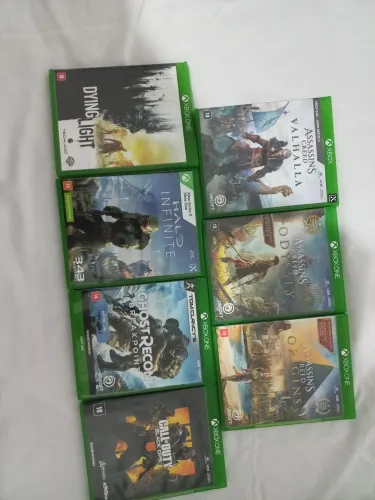 7 jogos XBOX midia fisica