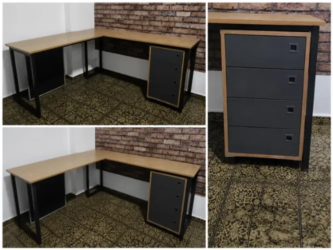 Escrivaninha em "L" 1,5m x 1,5m, MDF