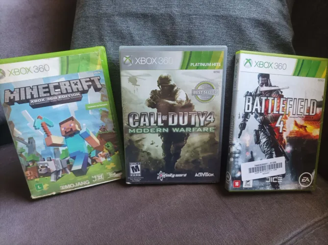 Lote capas de jogos Xbox no estado