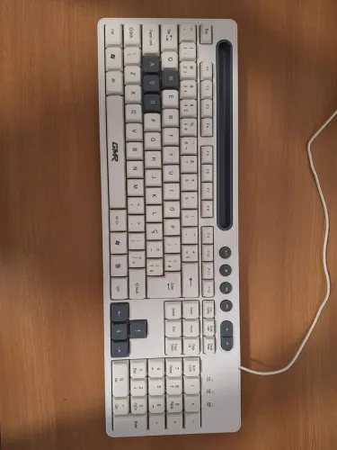 Teclado simples branco ABNT USB