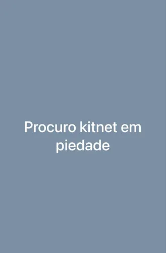 Procurando kitnet para alugar em piedade 
