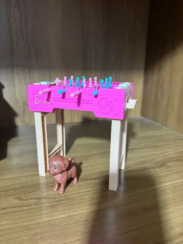 Barbie Mini Playset com Pets Pebolim