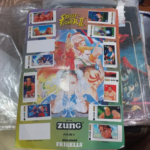 Street Figther Pôsteres figurinhas bala Zung