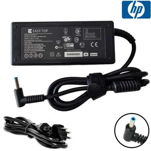 Fonte Carregador para Notebook HP 19.5V 3.33A (4.5mm x 3.0mm) Ponta Azul - Similar