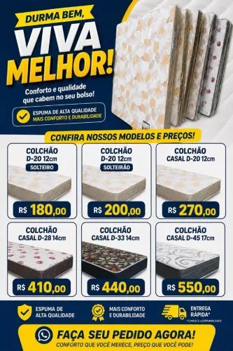 Colchões novos ortonobre. Consulte os valores!