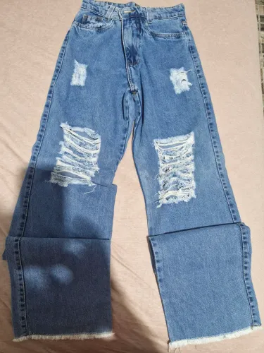 Calça jeans wide leg