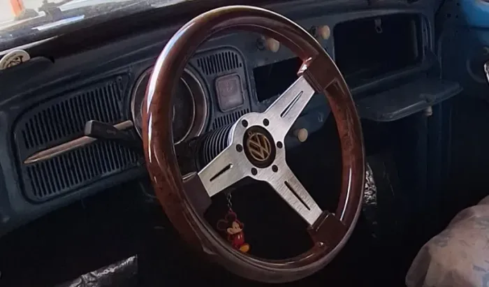 Volante esportivo de madeira para vw Fusca