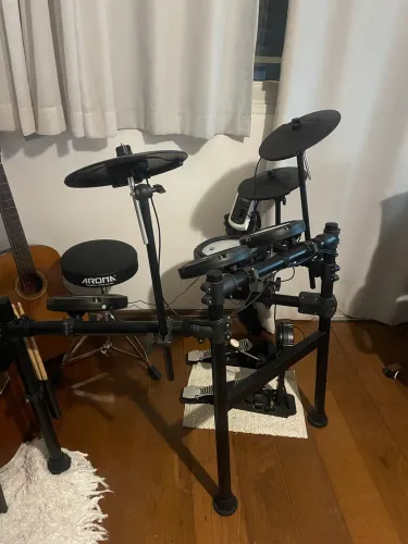 Bateria Eletrônica Aroma TDX-22 II Completa com Banco