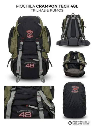 Mochila de Trilha Trilhas & Rumos Crampon Tech 48L