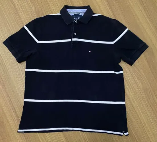 camisa polo tommy hilfiger listrada