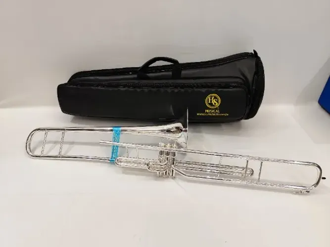 Trombone de Pisto HS Musical S760 Sib - Prata - Novo - Parcelo 21x - Aceito trocas