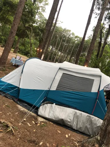 Barraca de camping Arpenaz 5.2 com 2 quartos Fresh&Black Quechua
