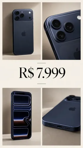 iPhone 17 pro Max azul