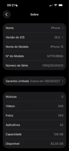 iPhone 15, 128gb