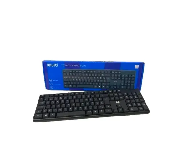 Teclado Com Fio, Multilaser TF300, cabo 1,50m (Novo)