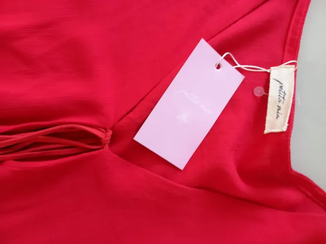 Blusa bata vermelho cereja P