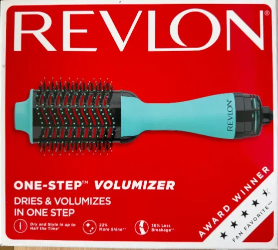 NOVA Escova Secadora/volumizadora Revlon One Step New & Improved Azul-turquesa 127v