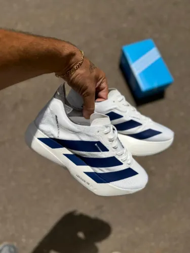 Tênis Esportivo Masculino Adizero SL EVO Branco/Azul Disponível 38 AO 43 Envios / Entregas